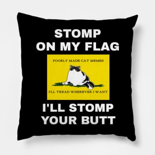 Tread Wherever I Want STOMP with PMCM logo Pillow