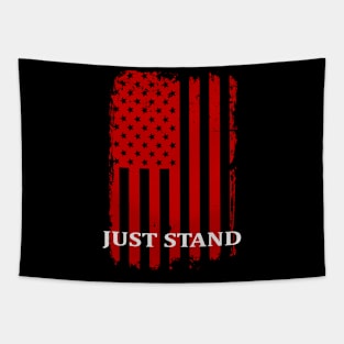 Just Stand American Flag Tapestry