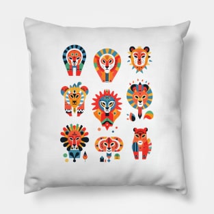 Majestic Leo Zodiac Design Pillow