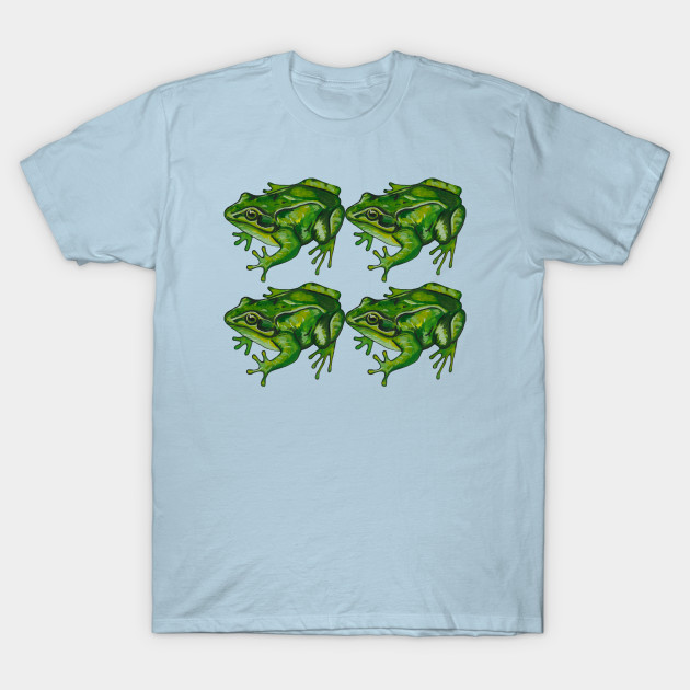 Discover Four green tropical frogs - Frogs - T-Shirt