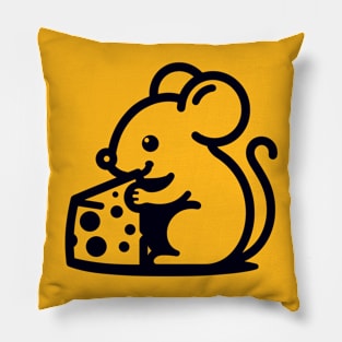 Mouse Eating Cheese Pillow