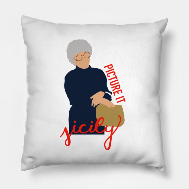 Picture It- Sophia Petrillo Pillow by maddie55meadows