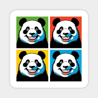 Pop Grin Panda - Funny Panda Art Magnet