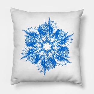 The Blue Dragon Pillow