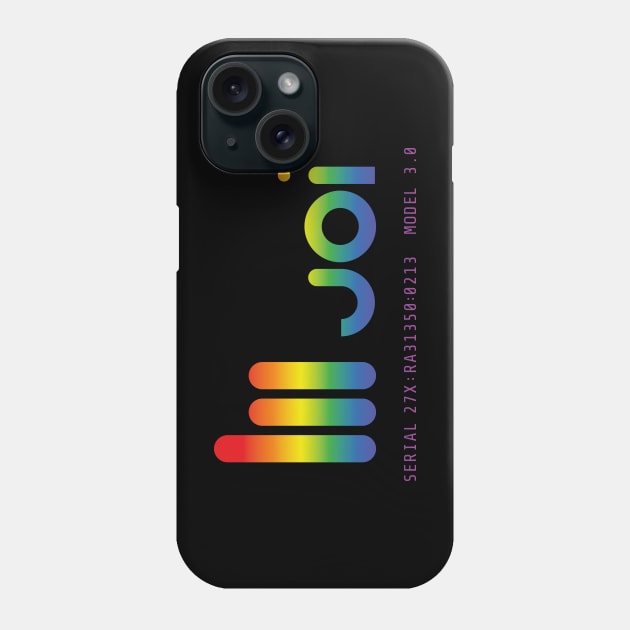 Blade Runner 2049 – Joi Logo (rainbow effect) Phone Case by GraphicGibbon