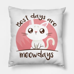 Best Days are Meowdays Pillow