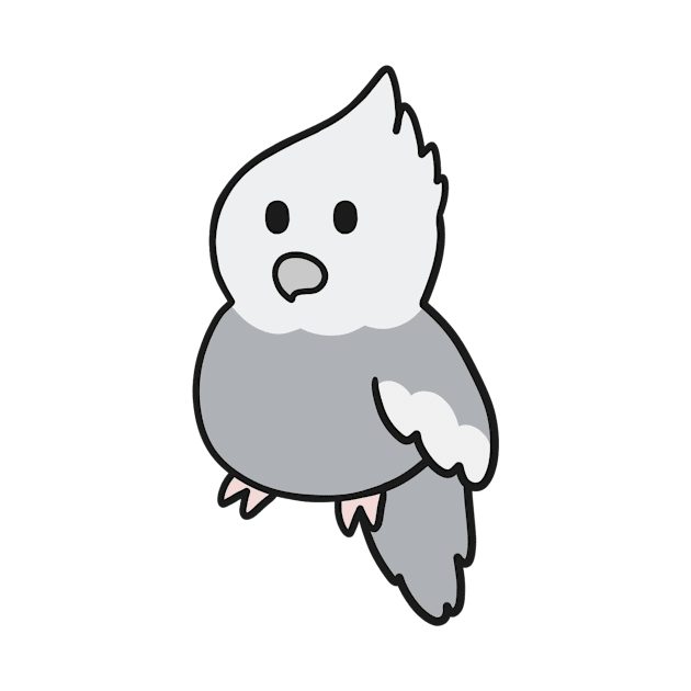 Cute Whiteface Cockatiel by BiscuitSnack