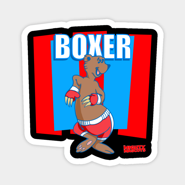 Boxer Bear Magnet by AmysBirdHouse