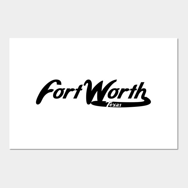 Fort Worth Texas Vintage Logo Fort Worth Poster Und Kunst Teepublic De
