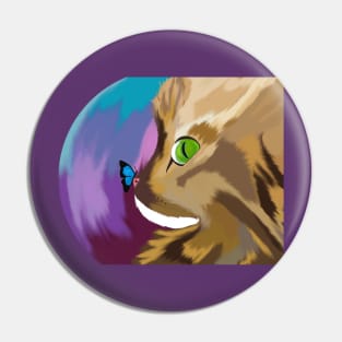 The Cat and the Butterfly Aura Pin