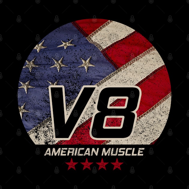 American Muscle US Car I Vintage Retro USA V8 Design by az_Designs