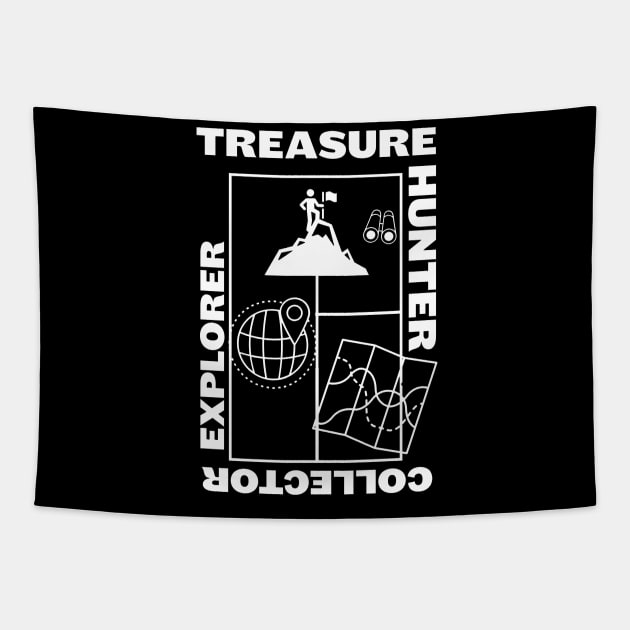 Treasure Hunter Explorer Tapestry by OakIslandMystery