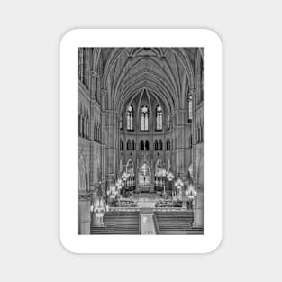 Cathedral Basilica of the Sacred Heart 2 B+W Magnet