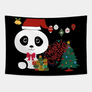 Panda Christmas Tapestry