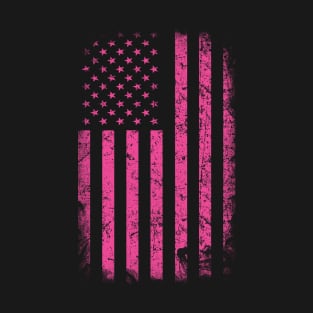 USA PINK FLAG. T-Shirt