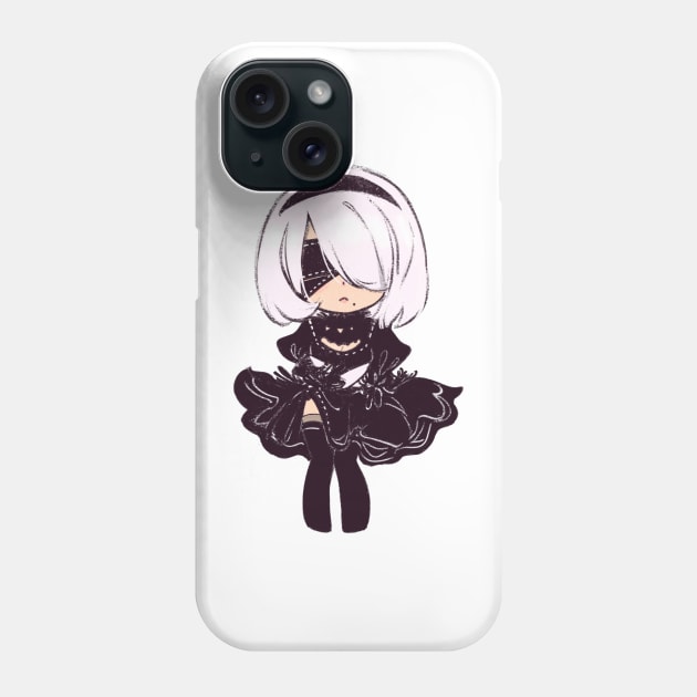 2B Chibi Phone Case by ariaayuzawa