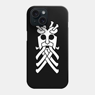 Viking Runemask - Norse Warrior Scandinavian Mythology(white variant) Phone Case