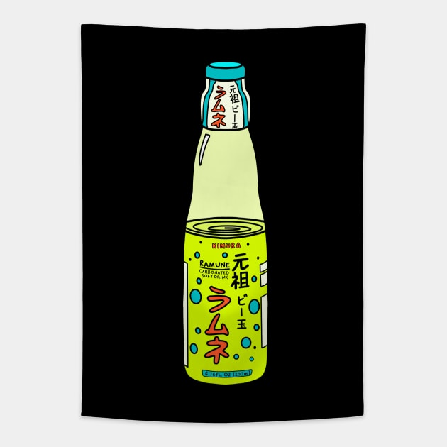 Ramune Soda Japanese Drink Tapestry by Kelly Louise Art