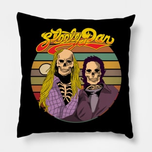 Retro Skull  Steely Dan Pillow