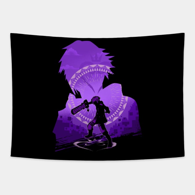 Keyblade Ally Riku Tapestry by plonkbeast