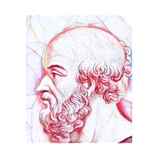 Eratosthenes of Cyrene Portrait | Eratosthenes of Cyrene Artwork | Line Art T-Shirt