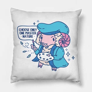 Funny Animal pun Rambrandt with quote Pillow