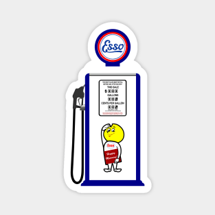 Gas Pump 50's Vintage Art Magnet