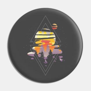 Cosmic Woods Forest Design Pin