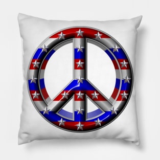 USA peace sign Pillow