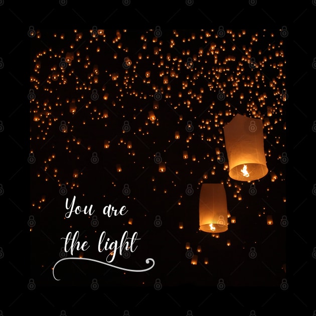 Floating Lantern You Are The Light by The Treasure Hut