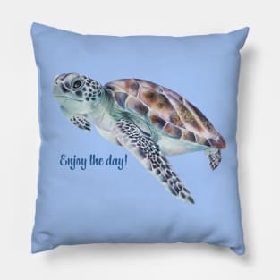 Enjoy The Day With A Sea Turtle Pillow