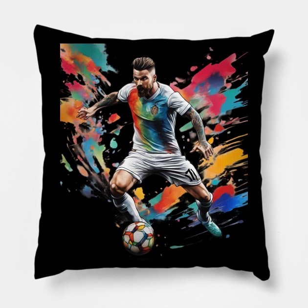 Football Striker Pillow by animegirlnft