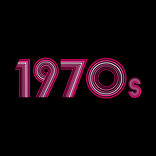 1970s Vintage Pink Magenta Disco Font by Art by Deborah Camp