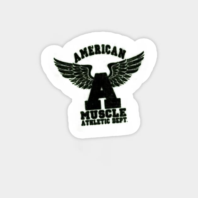 AMERICAN MUSCLE ATHLETIC Magnet by alpphadesignart