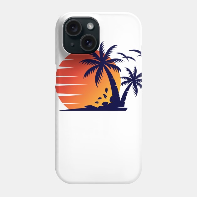 Sunset view Phone Case by WorldOfArt