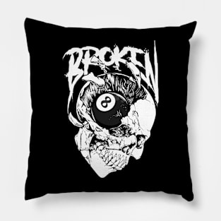 Broken Skull Billiard Pillow