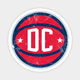 DC Retro Ball - White Magnet