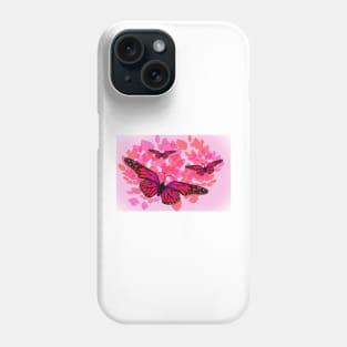 Red Butterflies Phone Case