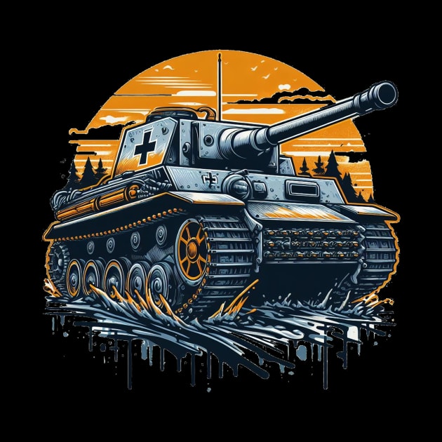 German Panzer Tank Art Apparel by BattlegroundGuide.com