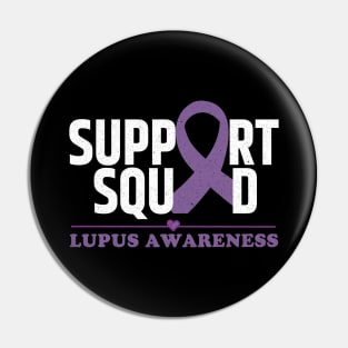 Support Squad Lupus Awareness Pin