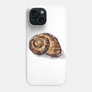 Brown Snail Shell Phone Case