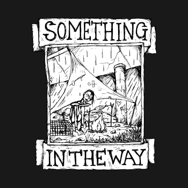 Something in the way Nirvana Illustrated Lyrics Nirvana TShirt TeePublic