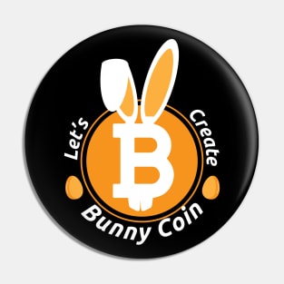 Bitcoin Bunny Coin Funny Easter Egg Cryptocurrency Pin