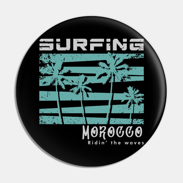 Morocco Surfing Pin by SerenityByAlex