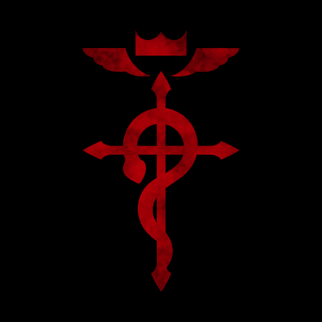 Fullmetal Alchemist logo red - Fullmetal Alchemist - Tapestry | TeePublic
