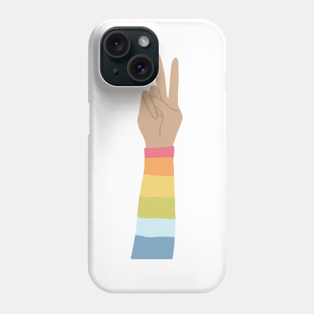 Rainbow Peace Love Wins Phone Case by KathrinLegg