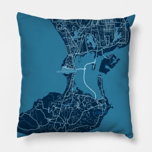 Bali - Indonesia Peace City Map Pillow