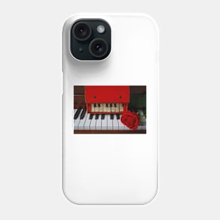 Toy Red piano And Red Rose Phone Case