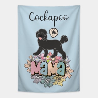 Black Cockapoo Mama Tapestry