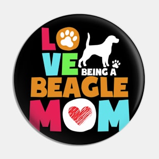Love being a beaglei mom tshirt best beaglei Pin